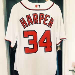 MLB Authentic Nationals Bryce Harper Jersey (Home)